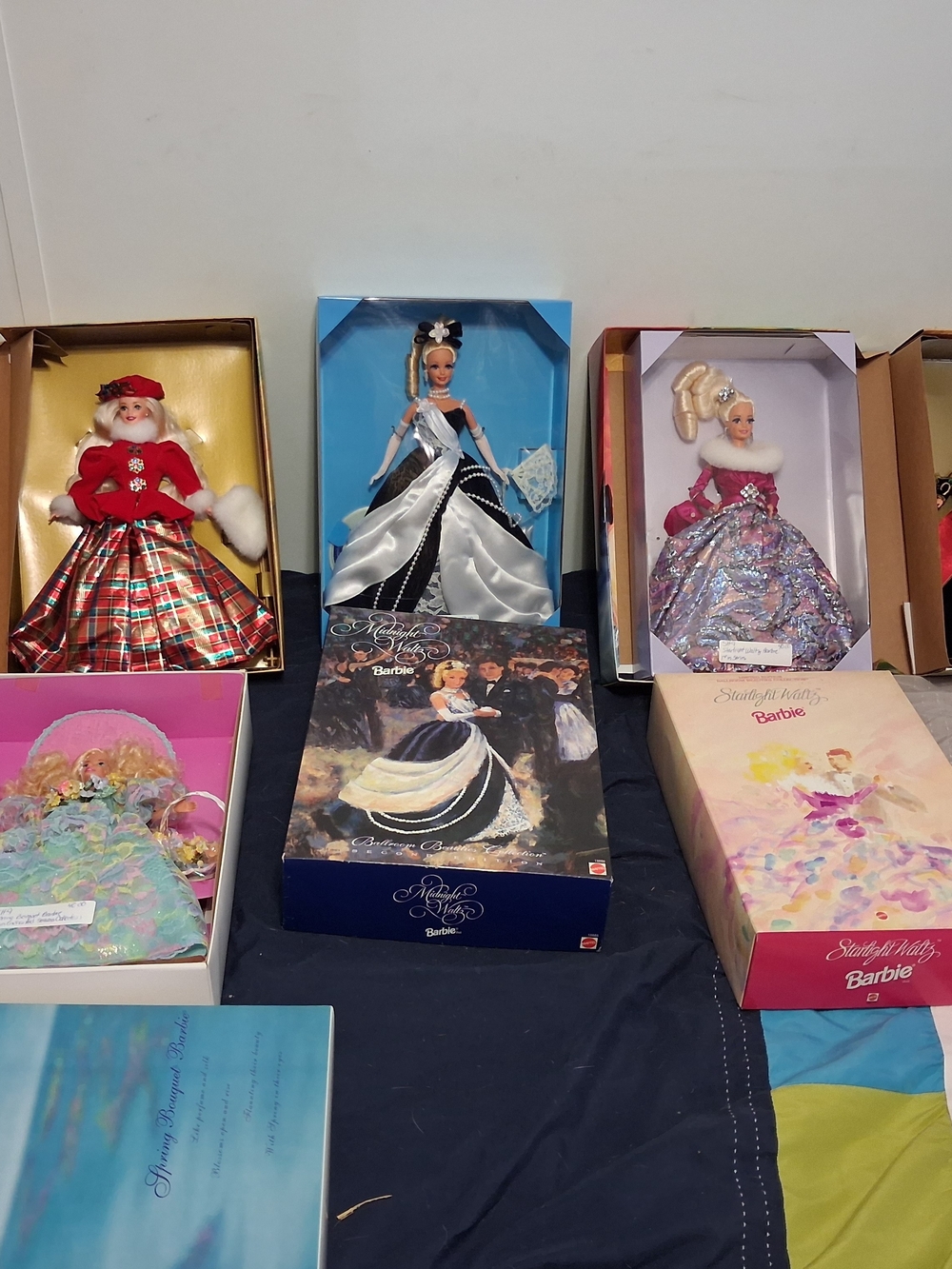Barbie Doll Lot with Red, Black, White, Pink, Silver Dresses